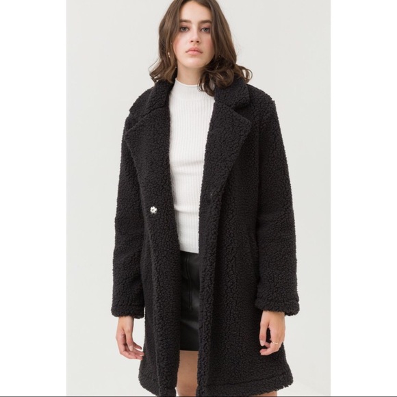 Hannah Beury Jackets & Blazers - LAST ONE! Teddy Bear Coat - Black